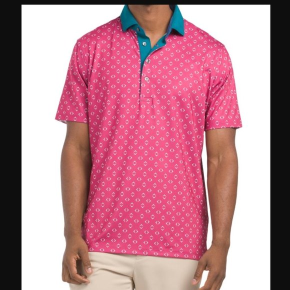 Greyson Night Fly Golf Polo Shirt Mens L XL Bittersweet - Picture 3 of 7